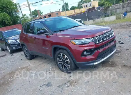 JEEP COMPASS 2022 vin 3C4NJDCB3NT102961 from auto auction Iaai