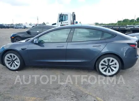 TESLA MODEL 3 2022 vin 5YJ3E1EA7NF330443 from auto auction Iaai