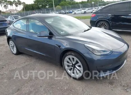 TESLA MODEL 3 2022 vin 5YJ3E1EA7NF330443 from auto auction Iaai