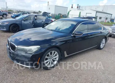 BMW 740I 2019 vin WBA7E2C54KB216733 from auto auction Iaai