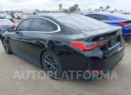 BMW I4 2023 vin WBY73AW09PFN89333 from auto auction Iaai