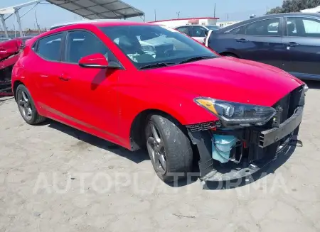 Hyundai Veloster 2019 2019 vin KMHTG6AFXKU012081 from auto auction Iaai