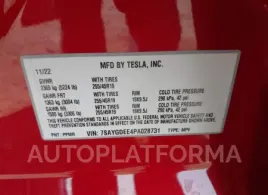 TESLA MODEL Y 2023 vin 7SAYGDEE4PA028731 from auto auction Iaai