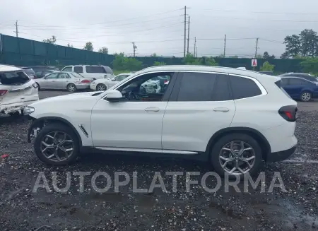 BMW X3 2022 vin 5UX53DP08N9K65034 from auto auction Iaai