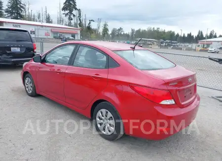 HYUNDAI ACCENT 2016 vin KMHCT4AE7GU074181 from auto auction Iaai