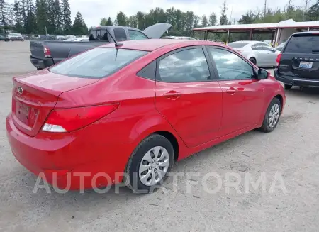 HYUNDAI ACCENT 2016 vin KMHCT4AE7GU074181 from auto auction Iaai