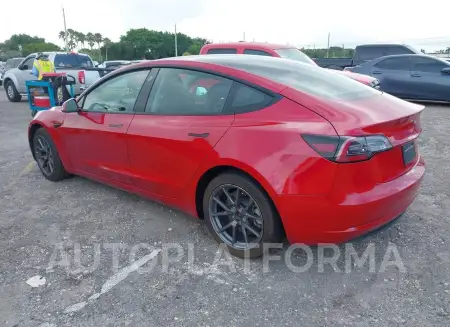 TESLA MODEL 3 2022 vin 5YJ3E1EB0NF186906 from auto auction Iaai