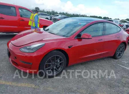 TESLA MODEL 3 2022 vin 5YJ3E1EB0NF186906 from auto auction Iaai