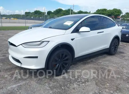 TESLA MODEL X 2022 vin 7SAXCBE5XNF359793 from auto auction Iaai