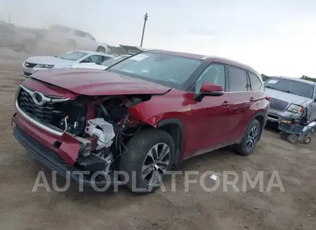 TOYOTA HIGHLANDER 2021 vin 5TDHZRBH5MS069351 from auto auction Iaai