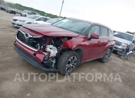 TOYOTA HIGHLANDER 2021 vin 5TDHZRBH5MS069351 from auto auction Iaai