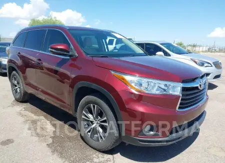 Toyota Highlander 2016 2016 vin 5TDKKRFH8GS177410 from auto auction Iaai