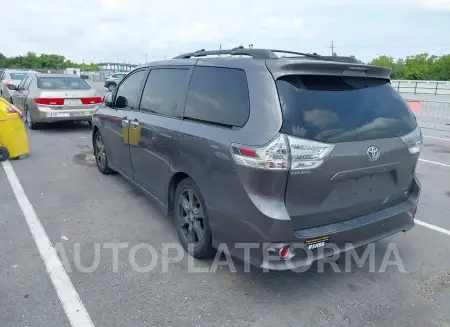 TOYOTA SIENNA 2017 vin 5TDXZ3DC3HS780708 from auto auction Iaai