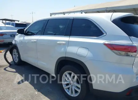 TOYOTA HIGHLANDER 2015 vin 5TDZARFH3FS016818 from auto auction Iaai