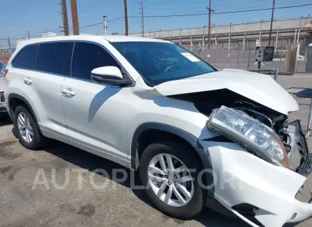 TOYOTA HIGHLANDER 2015 vin 5TDZARFH3FS016818 from auto auction Iaai