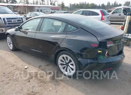 TESLA MODEL 3 2022 vin 5YJ3E1EB1NF204197 from auto auction Iaai