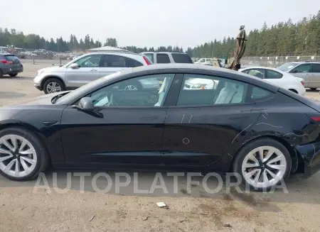 TESLA MODEL 3 2022 vin 5YJ3E1EB1NF204197 from auto auction Iaai