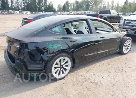 TESLA MODEL 3 2022 vin 5YJ3E1EB1NF204197 from auto auction Iaai