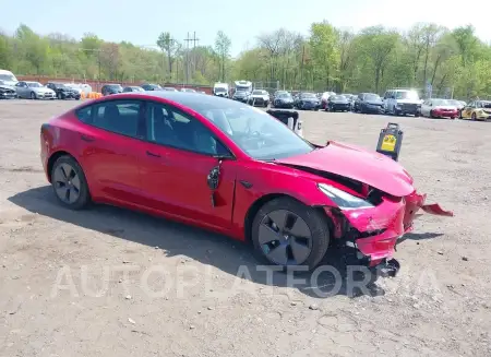 Tesla Model 3 2021 2021 vin 5YJ3E1EB7MF055924 from auto auction Iaai