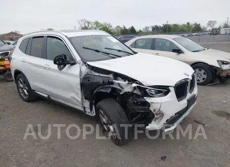 BMW X3 2022 2022 vin 5UX53DP03N9N21984 from auto auction Iaai