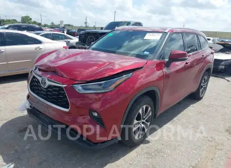 TOYOTA HIGHLANDER 2021 vin 5TDGZRAH1MS537959 from auto auction Iaai