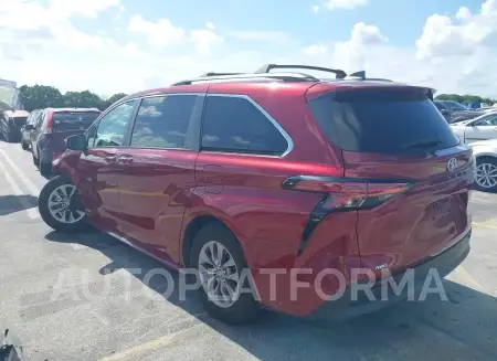 TOYOTA SIENNA 2021 vin 5TDJSKFC6MS024298 from auto auction Iaai