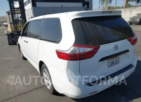 TOYOTA SIENNA 2016 vin 5TDZK3DC4GS759734 from auto auction Iaai