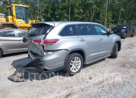 TOYOTA HIGHLANDER 2016 vin 5TDZKRFH4GS167651 from auto auction Iaai