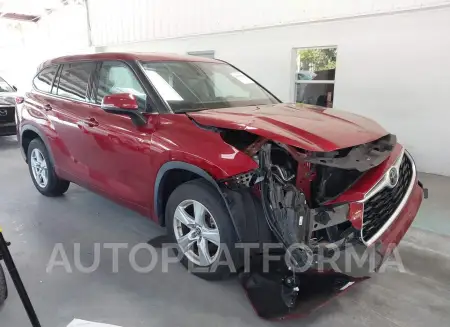 Toyota Highlander 2020 2020 vin 5TDZZRAHXLS506586 from auto auction Iaai