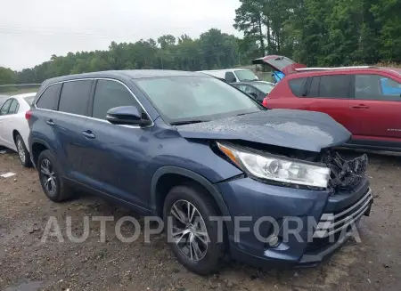 Toyota Highlander 2019 2019 vin 5TDZZRFH9KS349527 from auto auction Iaai