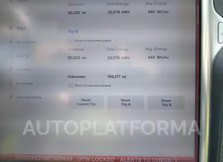 TESLA MODEL X 2016 vin 5YJXCAE2XGF003439 from auto auction Iaai