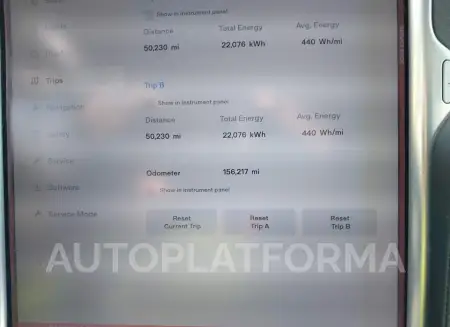 TESLA MODEL X 2016 vin 5YJXCAE2XGF003439 from auto auction Iaai