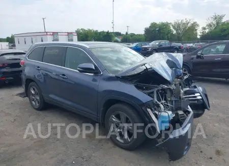 Toyota Highlander 2018 2018 vin 5TDDZRFH6JS812202 from auto auction Iaai