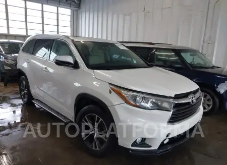 Toyota Highlander 2016 2016 vin 5TDJKRFH3GS243678 from auto auction Iaai