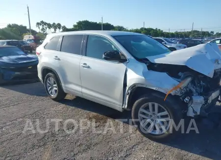 Toyota Highlander 2015 2015 vin 5TDZARFH8FS015888 from auto auction Iaai