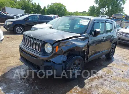 JEEP RENEGADE 2018 vin ZACCJBABXJPJ44895 from auto auction Iaai