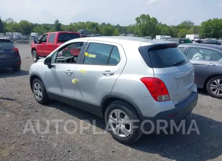 CHEVROLET TRAX 2016 vin 3GNCJKSB5GL262623 from auto auction Iaai