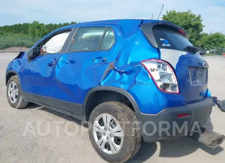 CHEVROLET TRAX 2015 vin KL7CJKSB4FB130832 from auto auction Iaai