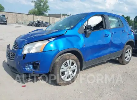 CHEVROLET TRAX 2015 vin KL7CJKSB4FB130832 from auto auction Iaai