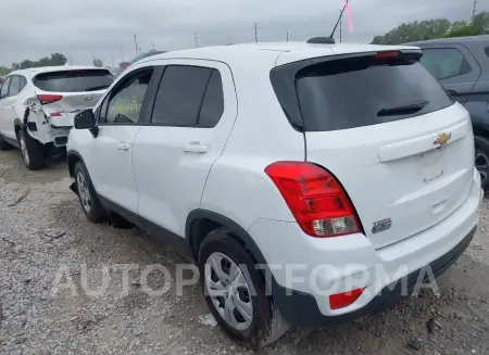 CHEVROLET TRAX 2017 vin KL7CJKSB8HB102812 from auto auction Iaai