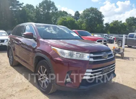 Toyota Highlander 2018 2018 vin 5TDKZRFH2JS252976 from auto auction Iaai