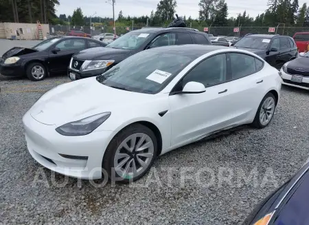 TESLA MODEL 3 2022 vin 5YJ3E1EB6NF210089 from auto auction Iaai