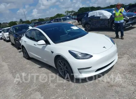 Tesla Model 3 2022 2022 vin 5YJ3E1EBXNF332969 from auto auction Iaai