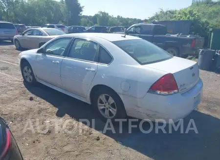 CHEVROLET IMPALA LIMITED 2015 vin 2G1WA5E30F1141275 from auto auction Iaai