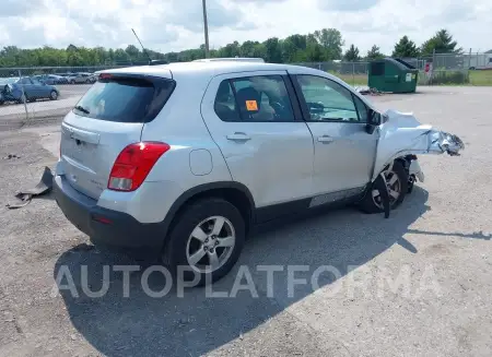 CHEVROLET TRAX 2016 vin KL7CJNSB0GB607601 from auto auction Iaai