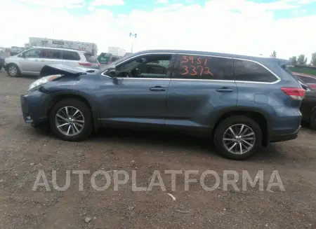 TOYOTA HIGHLANDER 2019 vin 5TDJZRFH1KS739616 from auto auction Iaai