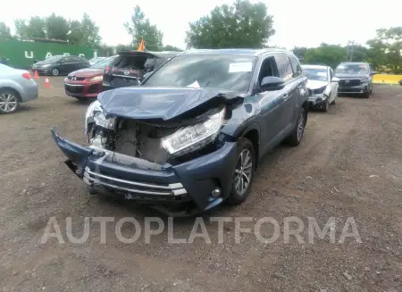 TOYOTA HIGHLANDER 2019 vin 5TDJZRFH1KS739616 from auto auction Iaai