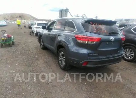 TOYOTA HIGHLANDER 2019 vin 5TDJZRFH1KS739616 from auto auction Iaai