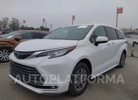 TOYOTA SIENNA 2022 vin 5TDYSKFC7NS060937 from auto auction Iaai