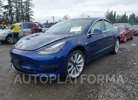 TESLA MODEL 3 2019 vin 5YJ3E1EAXKF543074 from auto auction Iaai